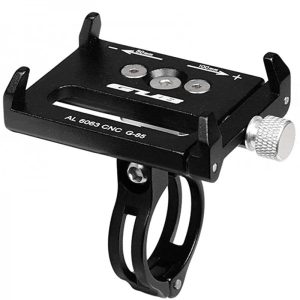 Soporte metálico negro para móvil, modelo G85 Negro